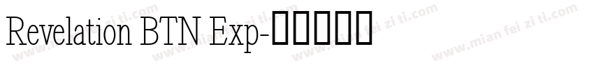 Revelation BTN Exp字体转换